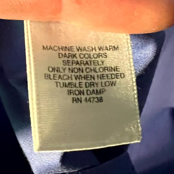 GANT Blue-ish Purple 100% Cotton Long-Sleeve Button-Up Men's Shirt SZ Lrg - Picture 3 of 4